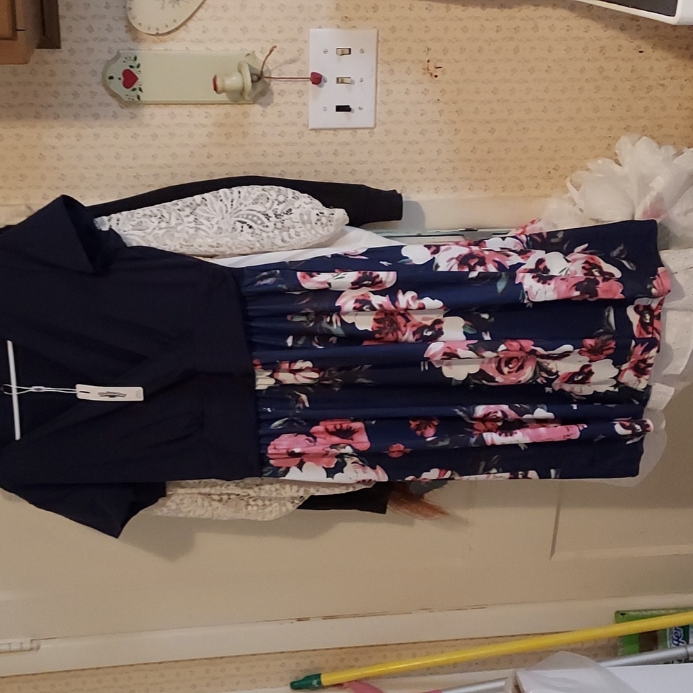Empire waist, knee length, short sleeve dresses
